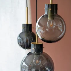 HADELAND GLASSVERK Krystallkule Taklampe Clearance