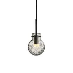 HADELAND GLASSVERK Krystallkule Taklampe