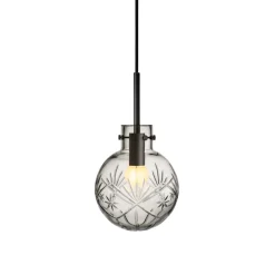 HADELAND GLASSVERK Krystallkule Taklampe