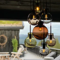 HADELAND GLASSVERK Krystallkule Taklampe Sale