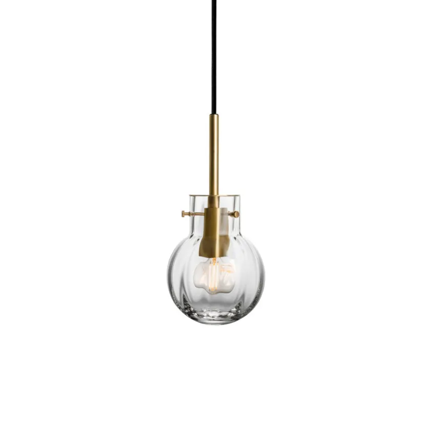 HADELAND GLASSVERK Krystallkule Lampe New