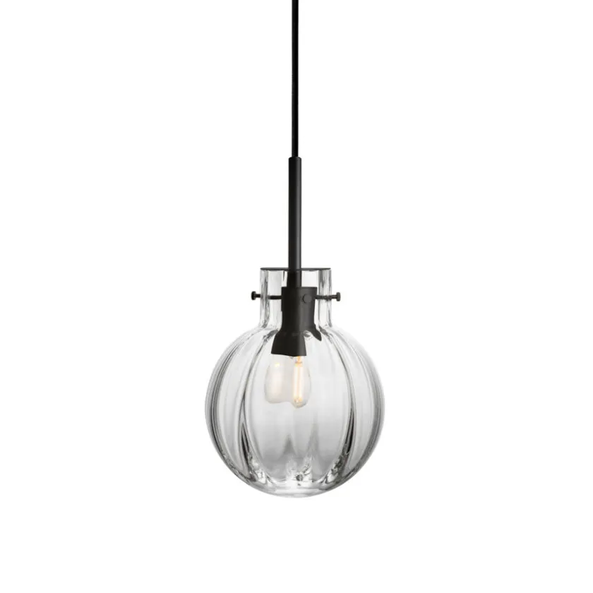 HADELAND GLASSVERK Krystallkule Lampe New