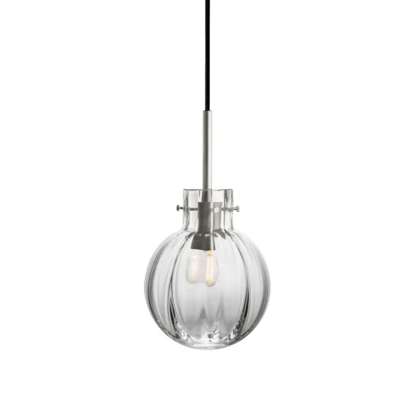 HADELAND GLASSVERK Krystallkule Lampe New
