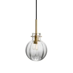 HADELAND GLASSVERK Krystallkule Lampe New