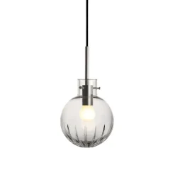 HADELAND GLASSVERK Krystallkule Taklampe Stor Stjerne Klar