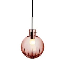 HADELAND GLASSVERK Krystallkule Taklampe Stor Stjerne Morgenrød Best