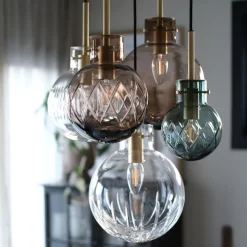 HADELAND GLASSVERK Krystallkule Taklampe Sale