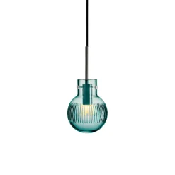 HADELAND GLASSVERK Krystallkule Taklampe Skjær Blågrønn Best