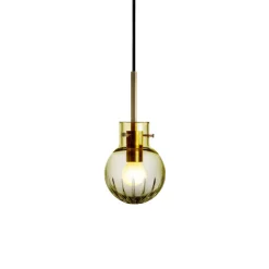 HADELAND GLASSVERK Krystallkule Taklampe Stor Stjerne Oliven Outlet