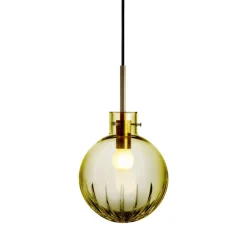 HADELAND GLASSVERK Krystallkule Taklampe Stor Stjerne Oliven Outlet