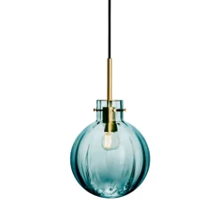 HADELAND GLASSVERK Krystallkule Taklampe New