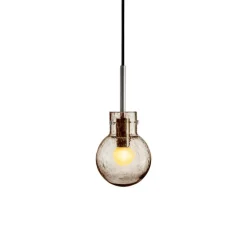 HADELAND GLASSVERK Krystallkule Taklampe Soda Kakao