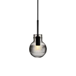 HADELAND GLASSVERK Krystallkule Taklampe Skjær Røkgrå Clearance