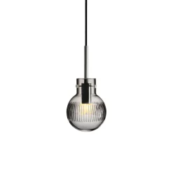 HADELAND GLASSVERK Krystallkule Taklampe Skjær Røkgrå Clearance