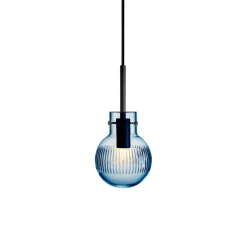 HADELAND GLASSVERK Krystallkule Taklampe Skjær Stålblå Outlet