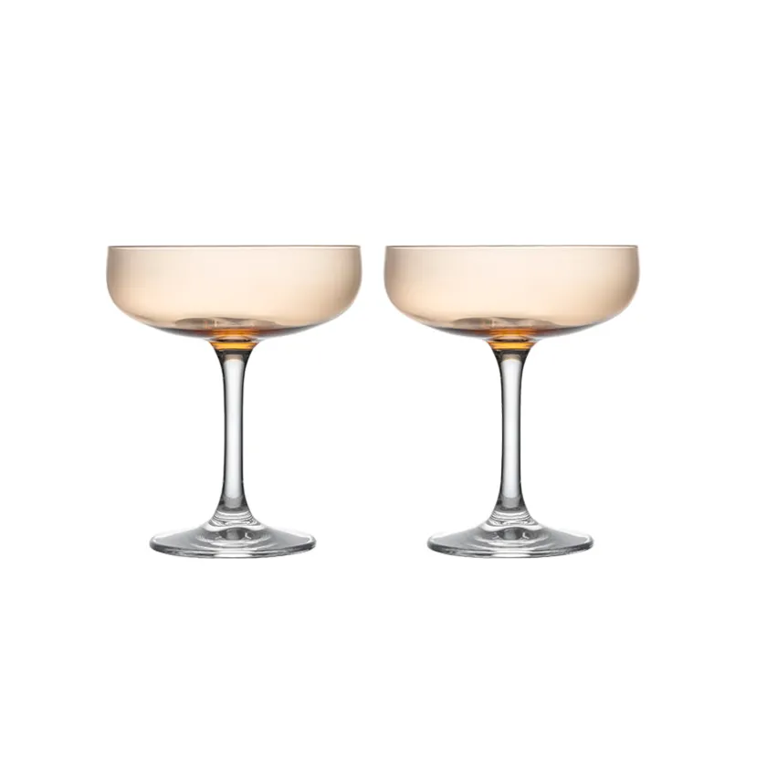 HADELAND GLASSVERK Odyssé Cavaskål Orange 25cl 2pk Clearance