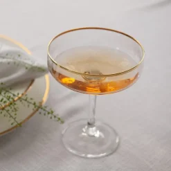 HADELAND GLASSVERK Odyssè Cavaskål Gullkant 2stk 25cl New