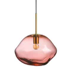 HADELAND GLASSVERK Pendellampe Morgenrød