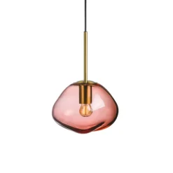 HADELAND GLASSVERK Pendellampe Morgenrød