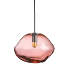 HADELAND GLASSVERK Pendellampe Morgenrød