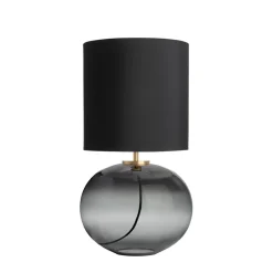 HADELAND GLASSVERK Senja Bordlampe Røkgrå