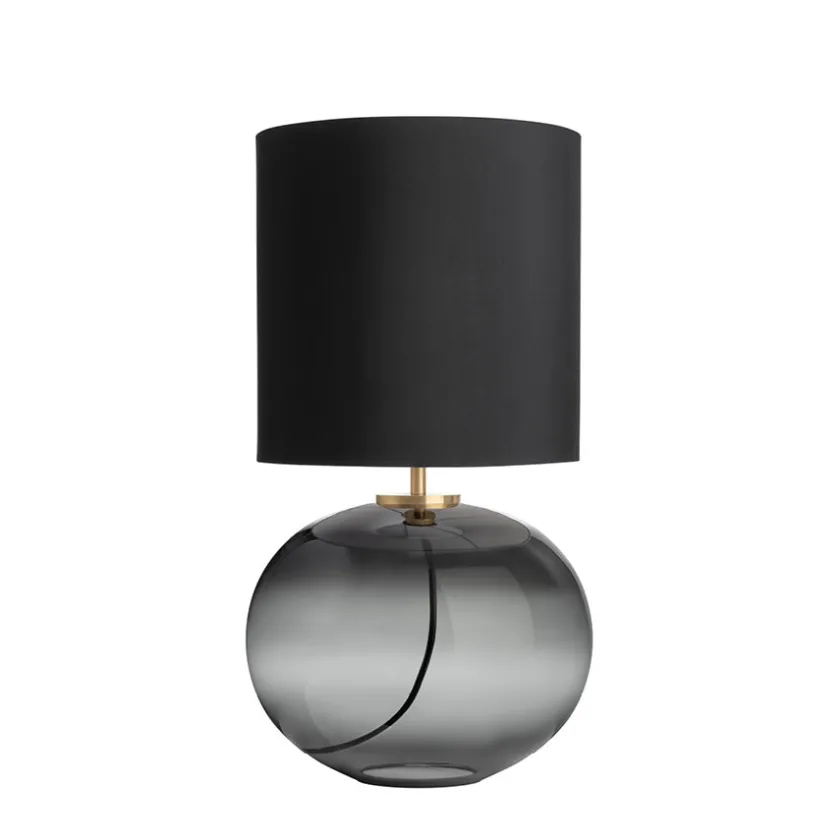 HADELAND GLASSVERK Senja Bordlampe Røkgrå