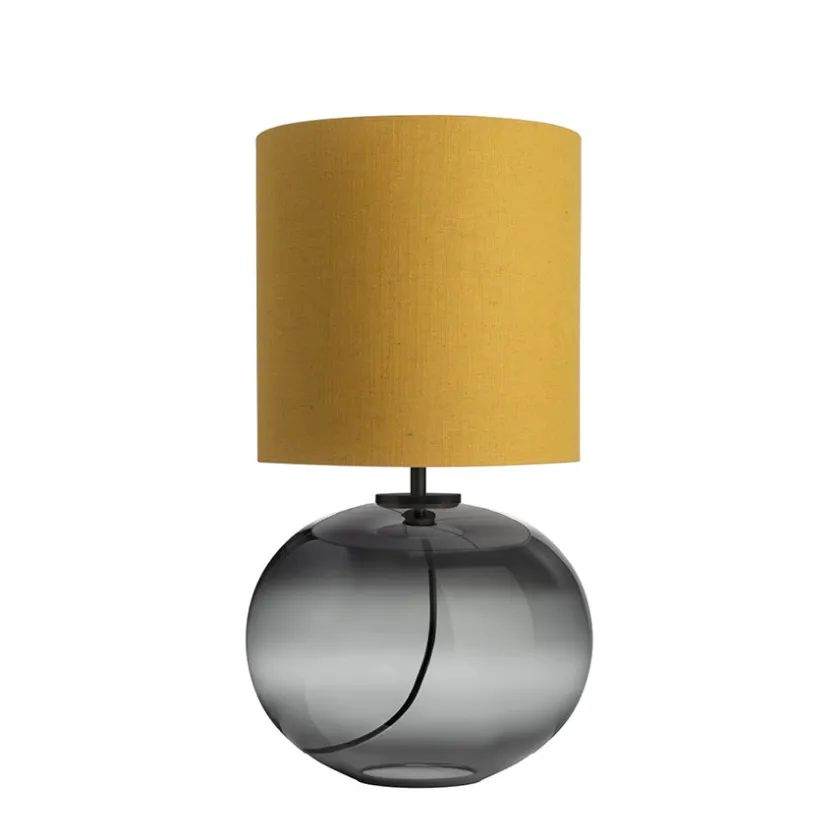 HADELAND GLASSVERK Senja Bordlampe Røkgrå