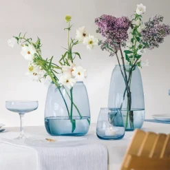 HADELAND GLASSVERK Siccori Vase 20cm Himmelblå Online