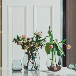 HADELAND GLASSVERK Siccori Vase 11cm Himmelblå Best