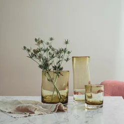 HADELAND GLASSVERK Sine Tulipanvase 20,5x16cm Oliven Online