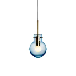 HADELAND GLASSVERK Stålblå Taklampe Clearance