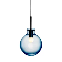 HADELAND GLASSVERK Stålblå Taklampe Clearance