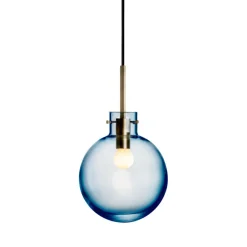 HADELAND GLASSVERK Stålblå Taklampe Clearance