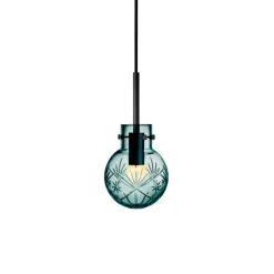 HADELAND GLASSVERK Taklampe Finn Blågrønn New