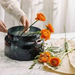 HADELAND GLASSVERK Tindre Vase/Lyslykt Røkgrå 17,8cm Online