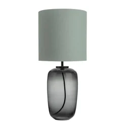 HADELAND GLASSVERK Vega Bordlampe Røkgrå Hot