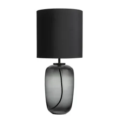 HADELAND GLASSVERK Vega Bordlampe Røkgrå Hot