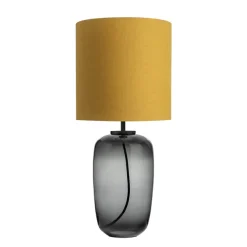 HADELAND GLASSVERK Vega Bordlampe Røkgrå Hot