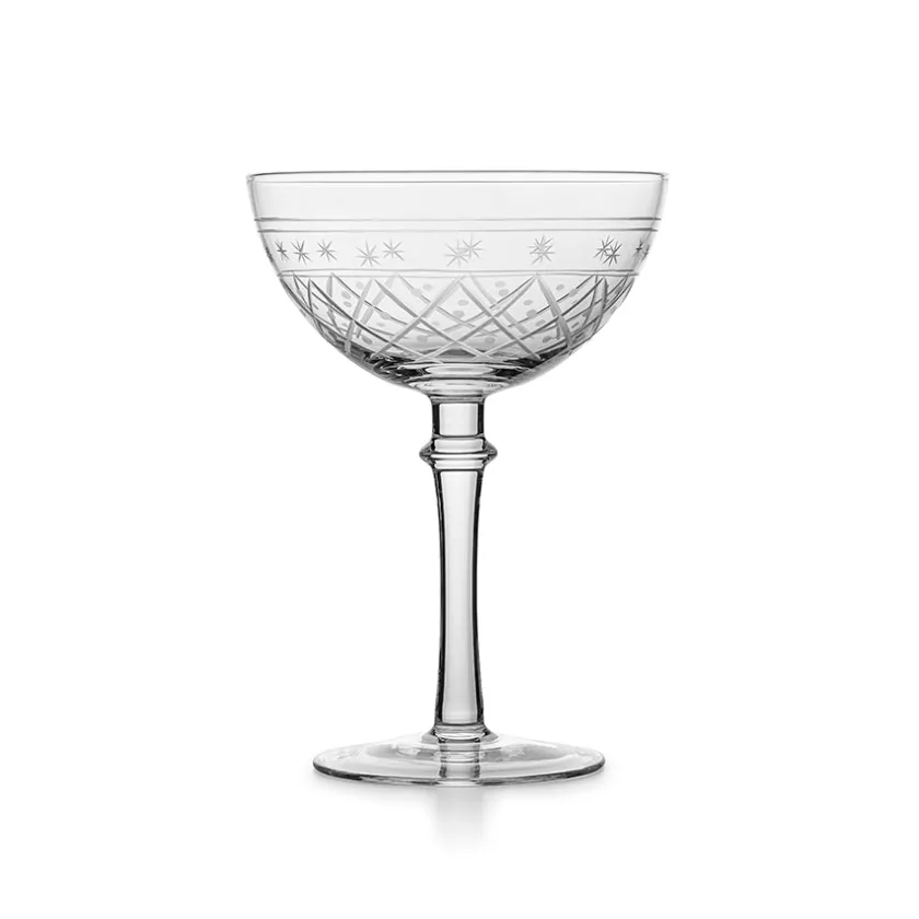 HADELAND GLASSVERK Victoria Champagneskål Ruteslip 25cl Klar Online