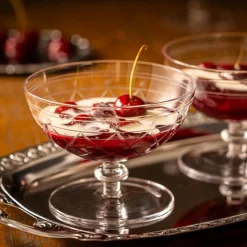 HADELAND GLASSVERK Victoria Dessertskål Stett Ruteslip 25cl Klar Outlet