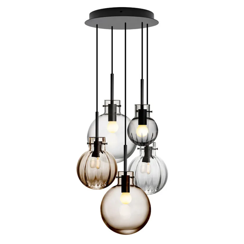 HADELAND GLASSVERK Hadeland Krystallkule Taklampe 5stk Outlet