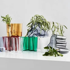 IITTALA Aino Aalto Vase Mørk Grå 160 mm New