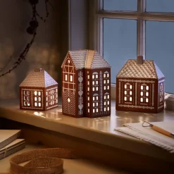 KÄHLER DESIGN Kähler Gingerbread Lyshus Stor Brun Hot