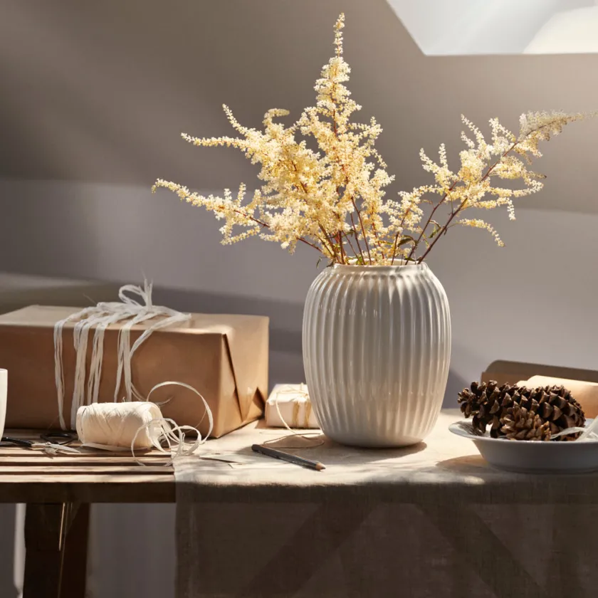 KÄHLER DESIGN Kähler Hammershøi Vase 21 cm Hvit Outlet