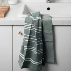 CHRISTIANIA 1739 Kjøkkenhåndkle Sort Grønn 50X70cm 2pk Sale
