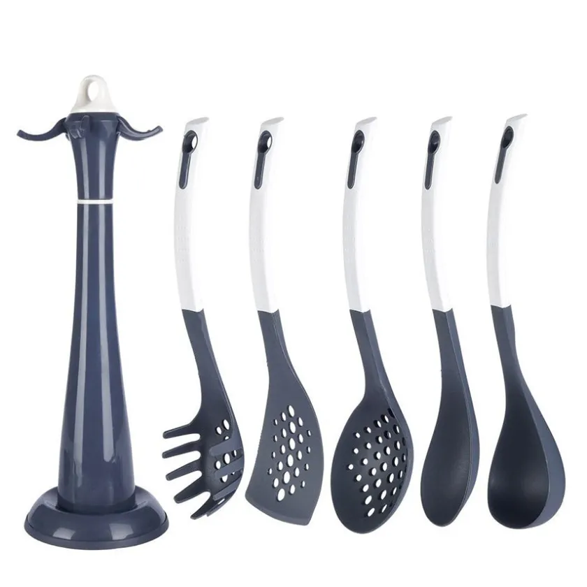 BØRSCOMPAGNIET AS Kjøkkenredskap 5 Deler Med Stativ 31,5cm Grå Best