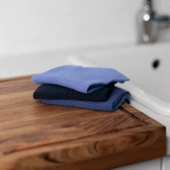 CHRISTIANIA 1739 Klut Blåmix Bomull 25x25cm 3pk New