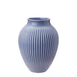 KNABSTRUP KERAMIK Vase 20cm Riflet Lavendel New