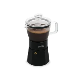 Lifetime Brands Europe ltd La Cafetière Verona Espressokanne 6 kopper Sort Hot