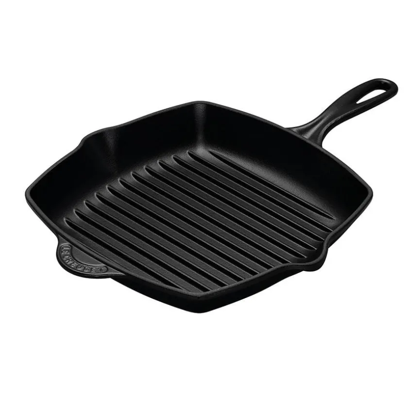 LE CREUSET Grillpanne Støpejern 26cm Black